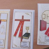 ręcznie robione kartki z okazji 25-lecia kapłaństwa