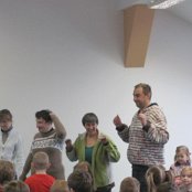  w ramach wsp&oacute;łpracy z miejscowymi przedszkolami mieliśmy przyjemność gościć na naszej nowej dużej sali przedszkolak&oacute;w, kt&oacute;rzy zaprezentowali się w r&oacute;żnorodnych występach