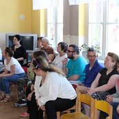 9.06.2017 Delegacja ŚDS z wizytą w przedszkolu przy ulicy Spokojnej