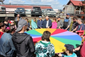 11.04.2024 Zajęcia z chustą animacyjną